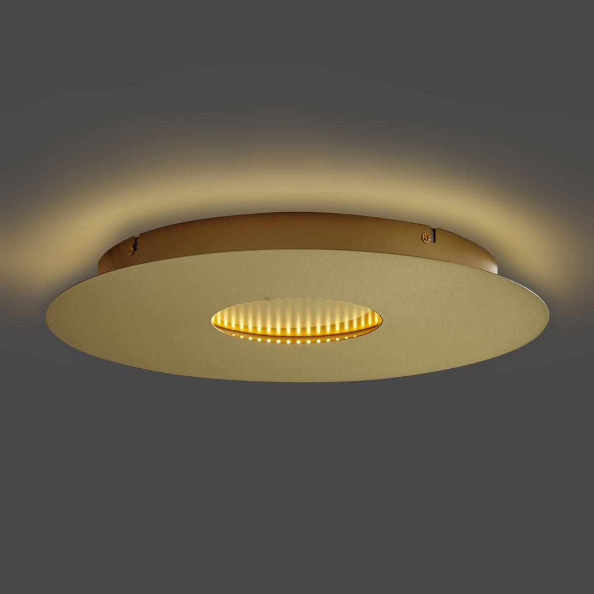 Moderne plafondlamp goud 40cm incl. LED 3-staps dimbaar - Morning