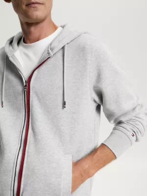 Moletom com capuz e zíper Global Stripe