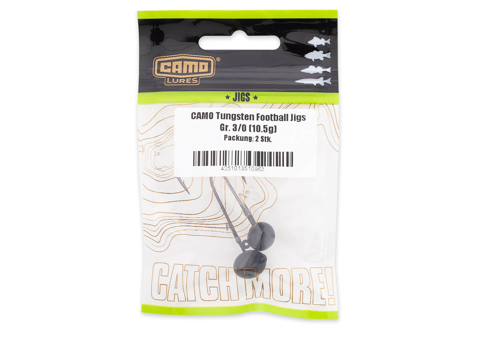 CAMO Tungsten Football Jigs - Gr. 3/0 (10.5g)