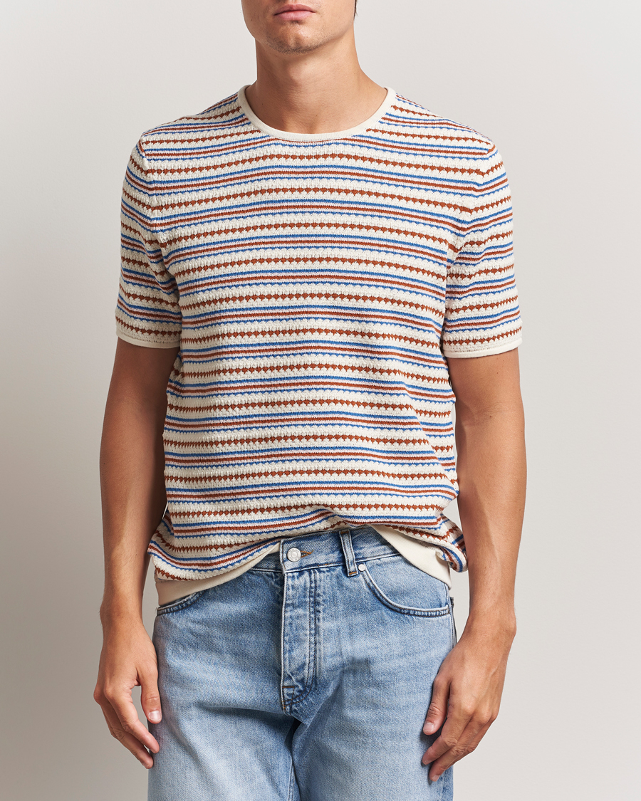 NN07 Bari Knitted Striped T-Shirt Multi