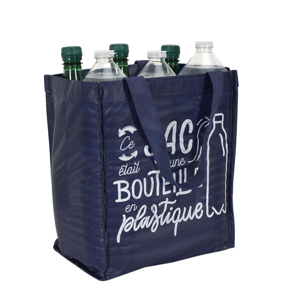 SAC A BOUTEILLES RECYCLE 24X28X16CM