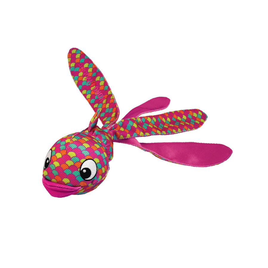 Brinquedo Kong Wubba Finz Peixe Rosa para cães