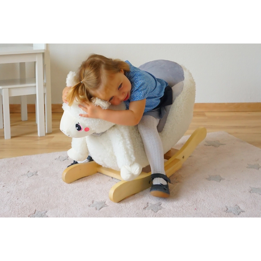 knorr toys® Schaukeltier Milly lama weiß
