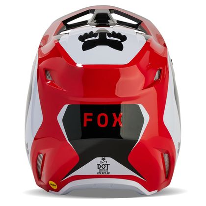Casque cross Fox V1 - NITRO 2024 - Rouge / Blanc