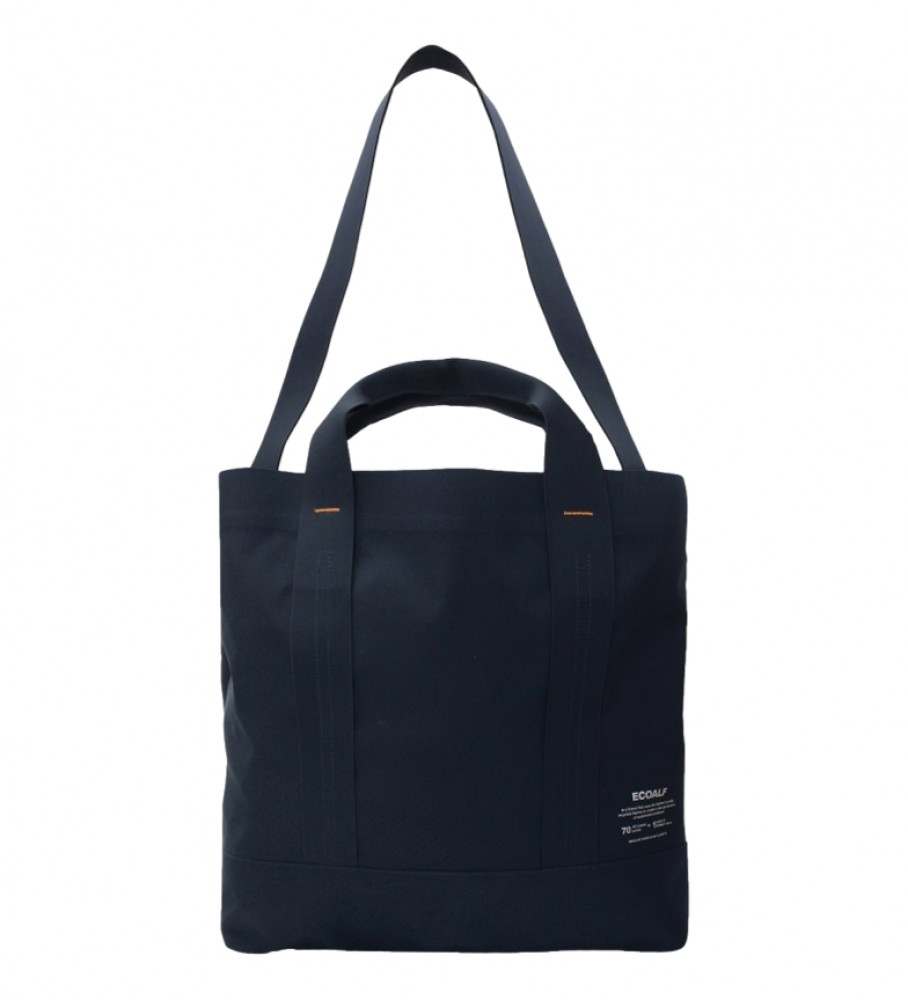 ECOALF Bolsa Shopper Bondedalf L capas pretas de couro