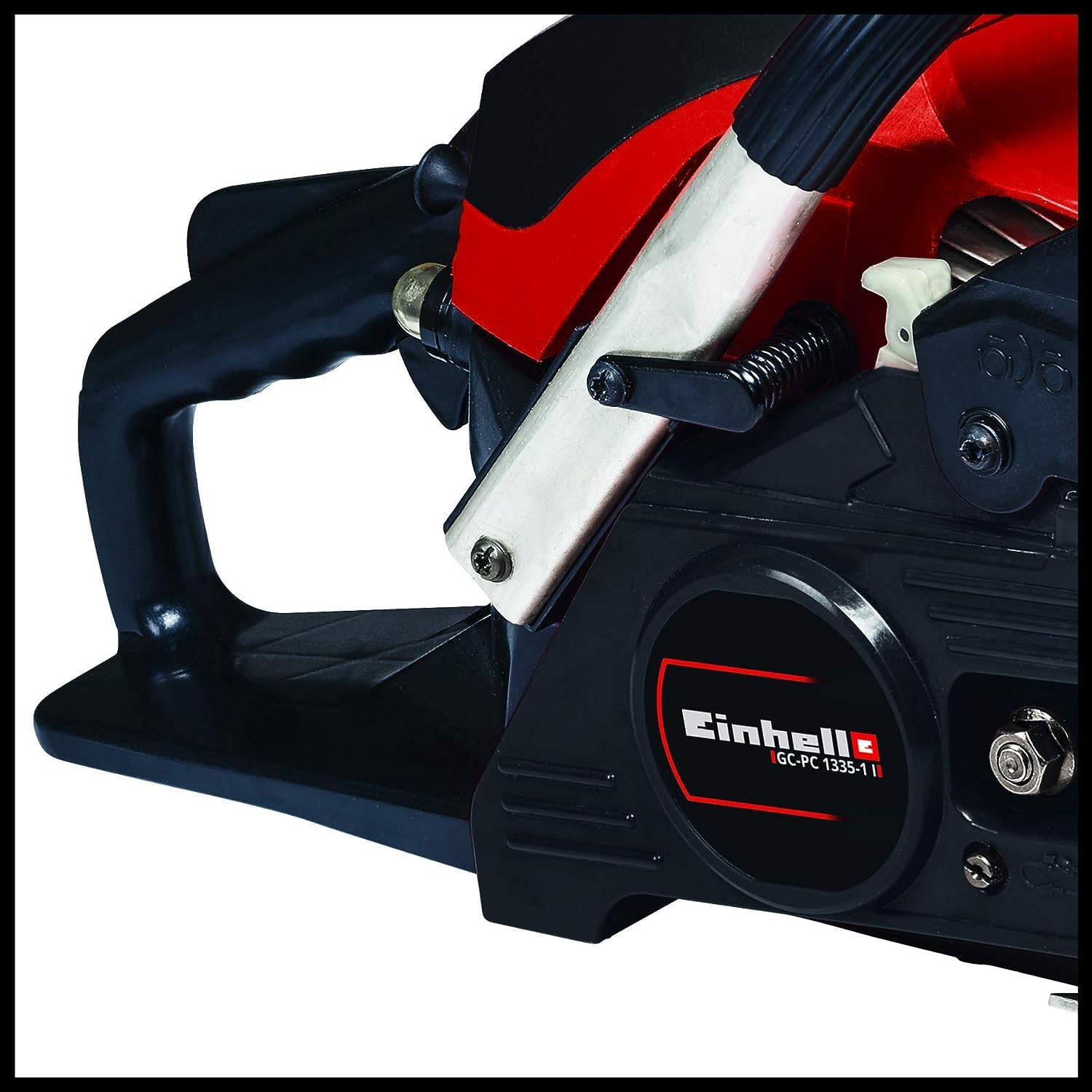 Einhell Benzin-Kettensäge GC-PC 1335/1 I (OREGON-Qualitätsschwert und –kette, Auto-Choke und Primer, digitale Zündung, Antivibration, Rückschlagschutz mit Sofort-Kettenbremse)
