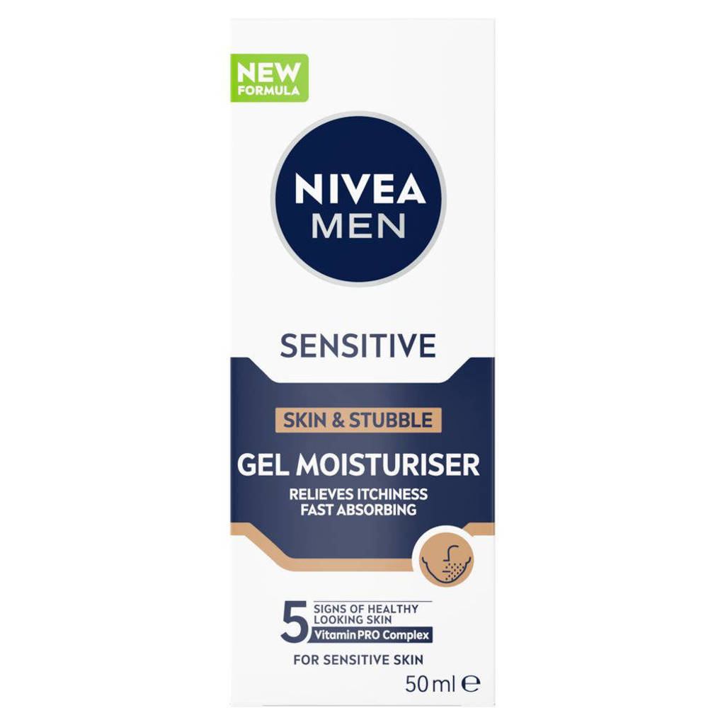 Fijne gel!Sensitive Skin & Stubble Moisturizer gezichtsgel - 50 ml