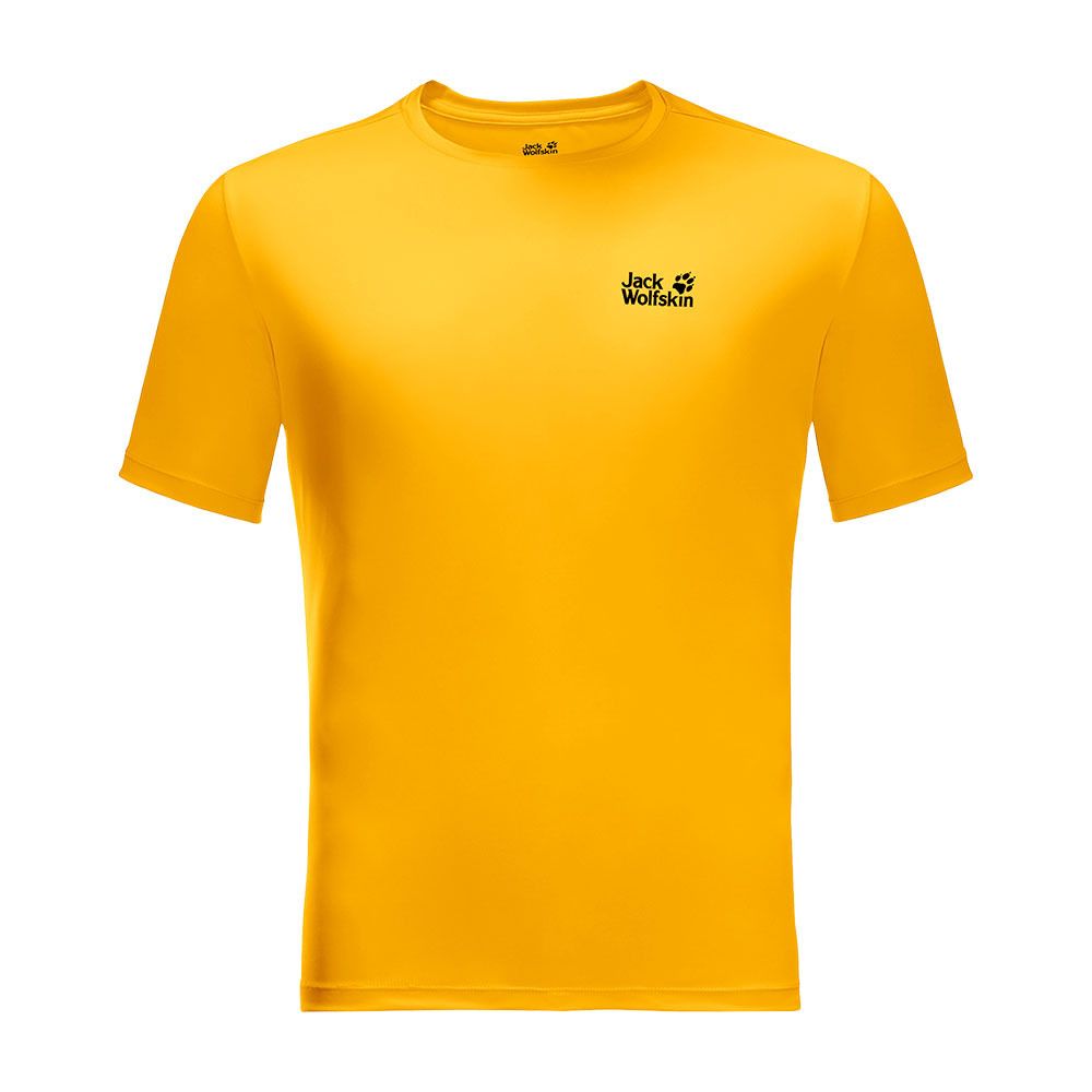 Jack Wolfskin TECH - Maillot Homme burly yellow xt
