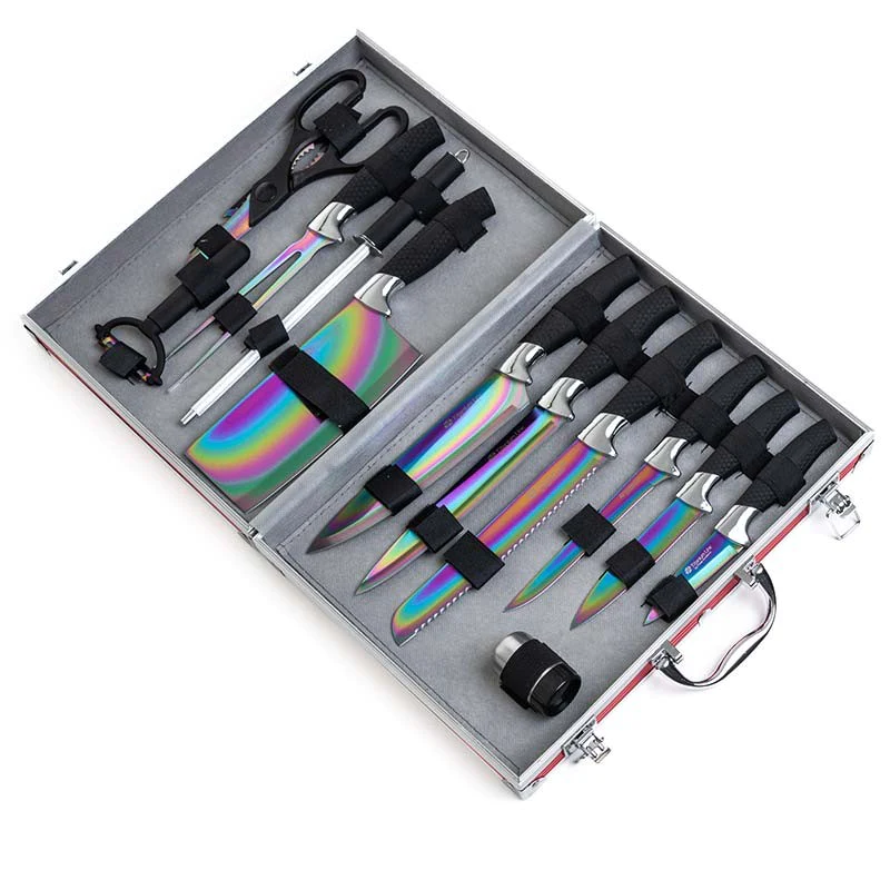 Valise 12 pièces lames revêtement Titane Pradel Excellence