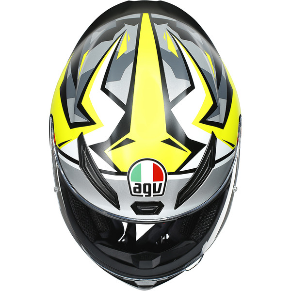 AGV - Casque K1 Mir 2018 Gris / Jaune / Noir / Blanc