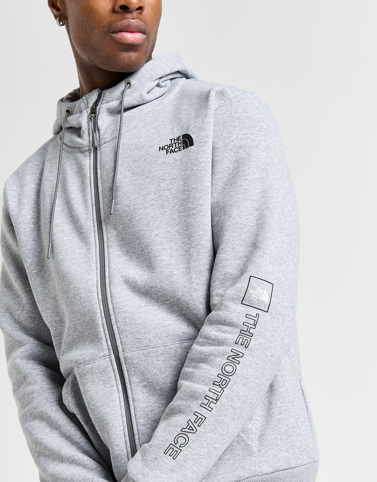 The North Face Sweat à Capuche Zippé Linear Logo Homme