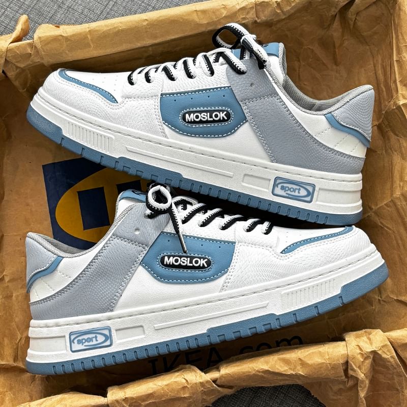 HANO - Veterschoenen met letters en platform