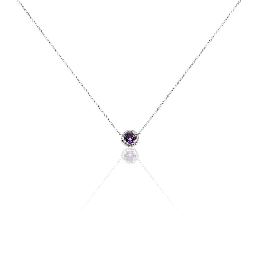 Collier Rio Copacabana Argent Blanc Oxyde De Zirconium