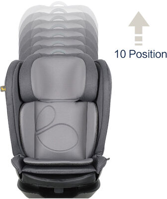 Beemoo Reform ISOFIX Beltestol, Mineral Grey
