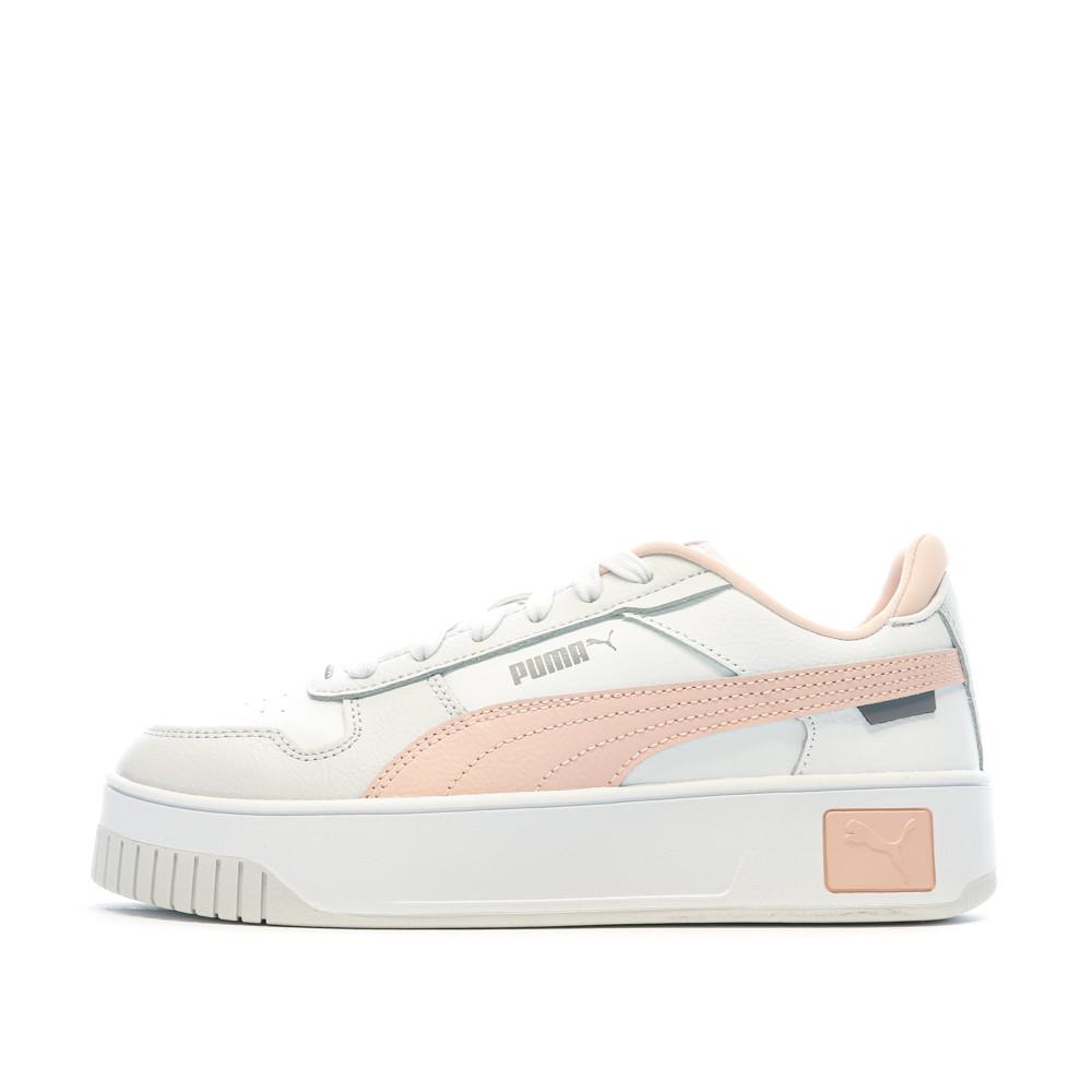 Puma Baskets Blanc/Rose Femme Puma Carina Street