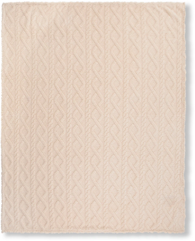 Descanso Plaid »Jacquard teddy« Weich, Kuscheldecke, Wohndecke, Teddy, Jacquard, in 2 Grössen