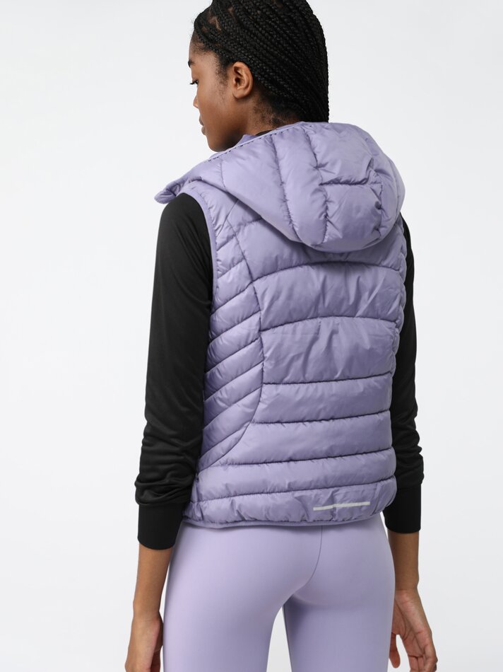Colete esportivo acolchoado - Malva Pastel
