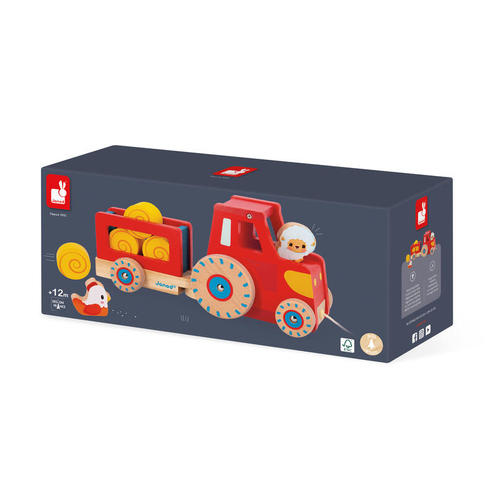 Ferme - Tracteur à tirer - Rouge - JANOD