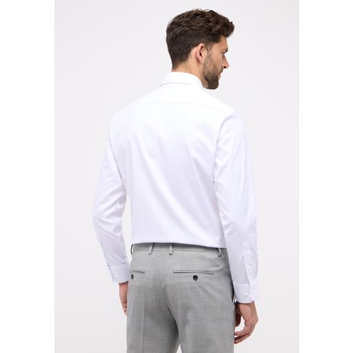 Eterna Langærmet Modern Fit Skjorte, Hvid, 42