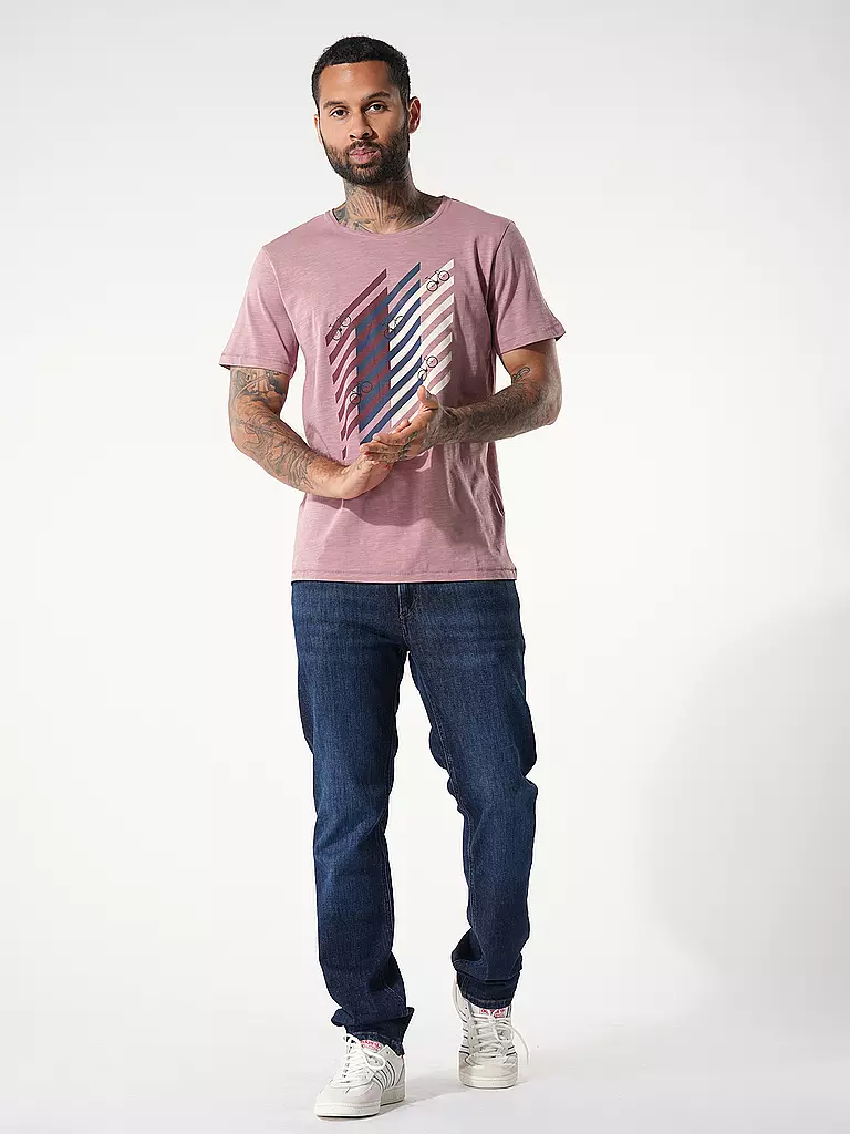 GREENBOMB T-Shirt GUIDE BIKE GRID rosa