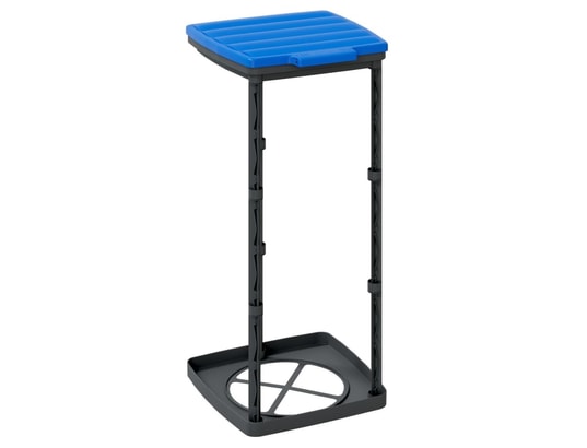 VIDAXL - Porte-sacs poubelles 2 pcs noir et bleu 60 l pp