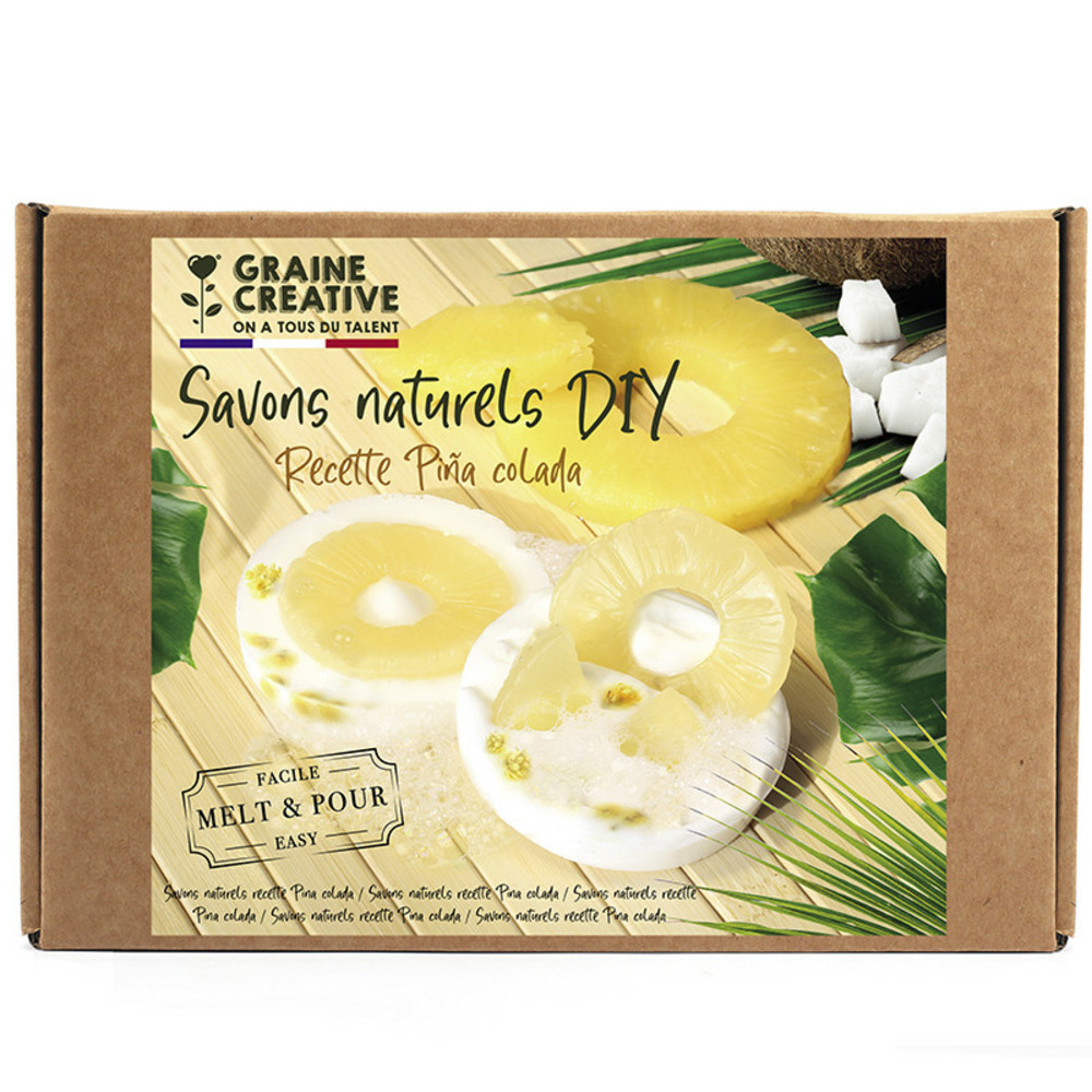 Kit diy - savon à faire soi-même - recette piña colada