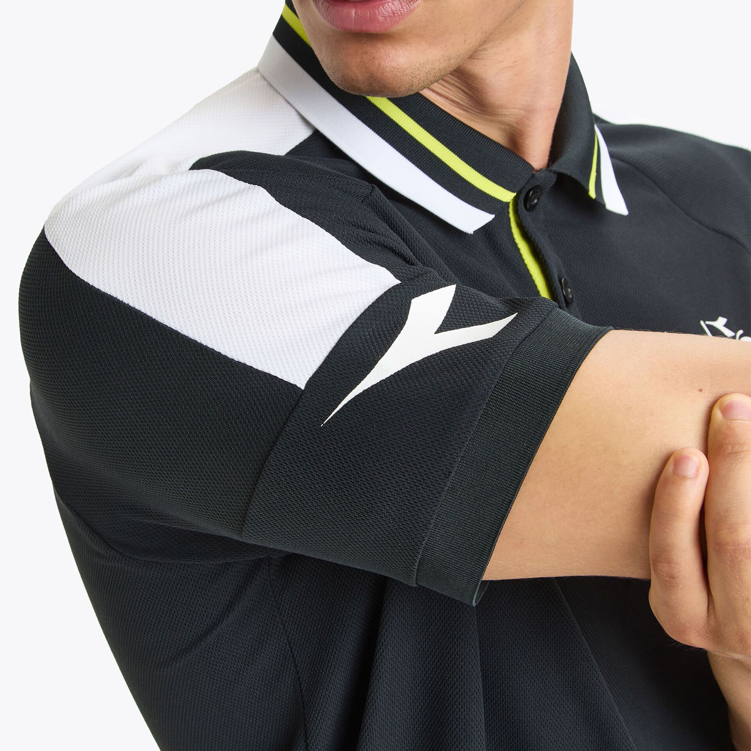 Diadora Icon Polo Hommes - Noir