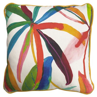 Coussin motif exotique