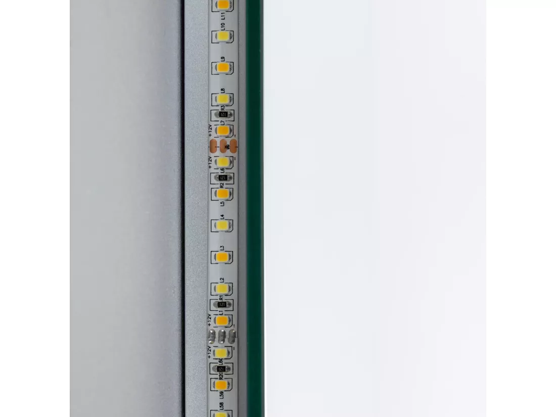 Miroir Salle de Bain avec Éclairage LED Anti-buée Sarakiniko 60x80 cm Sélectionnable (chaud-neutre-froid)