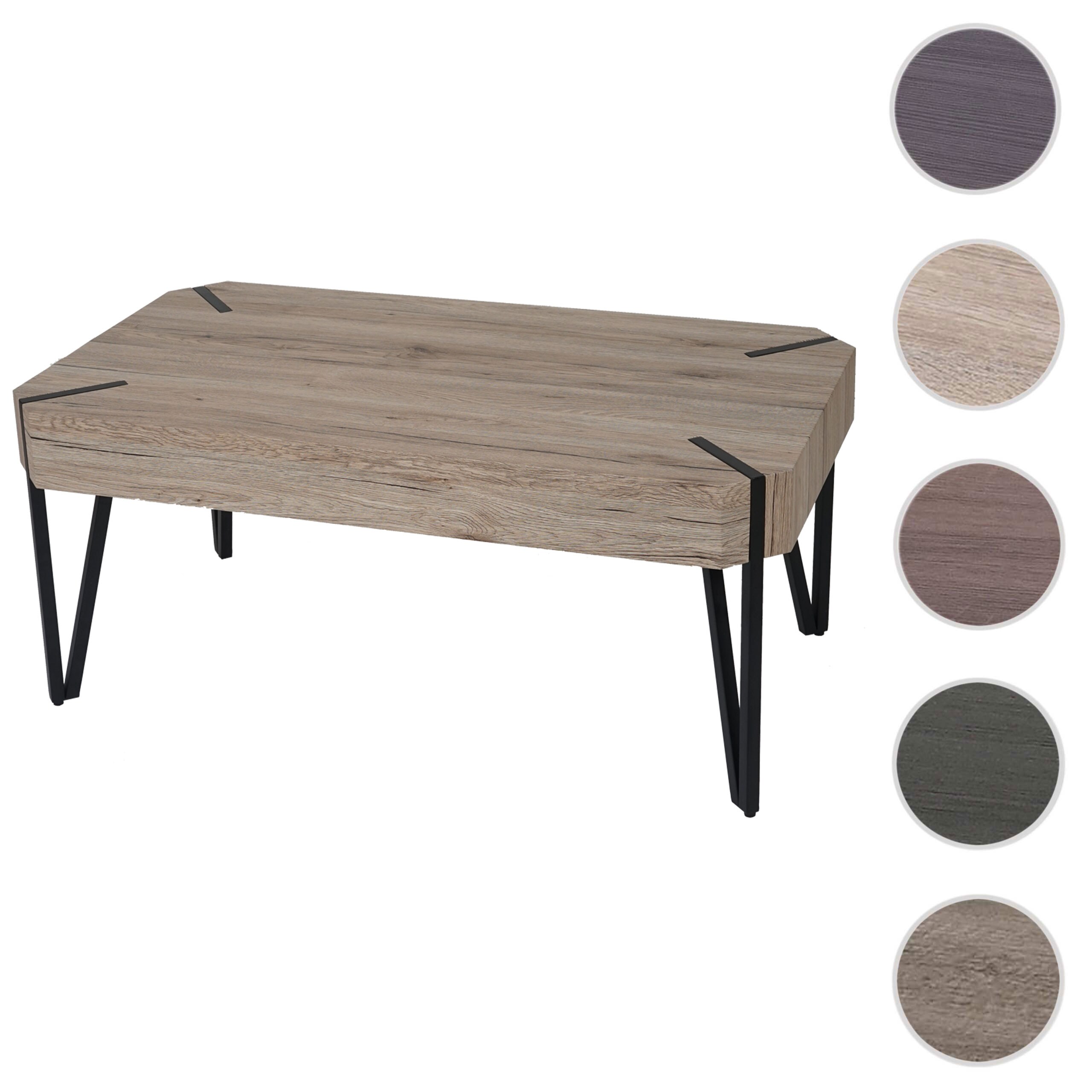 Couchtisch Kos T573, Wohnzimmertisch, 43x110x60cm