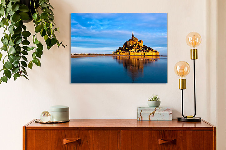 Toile imprimée Mont St Michel paysage 60 x 90 cm