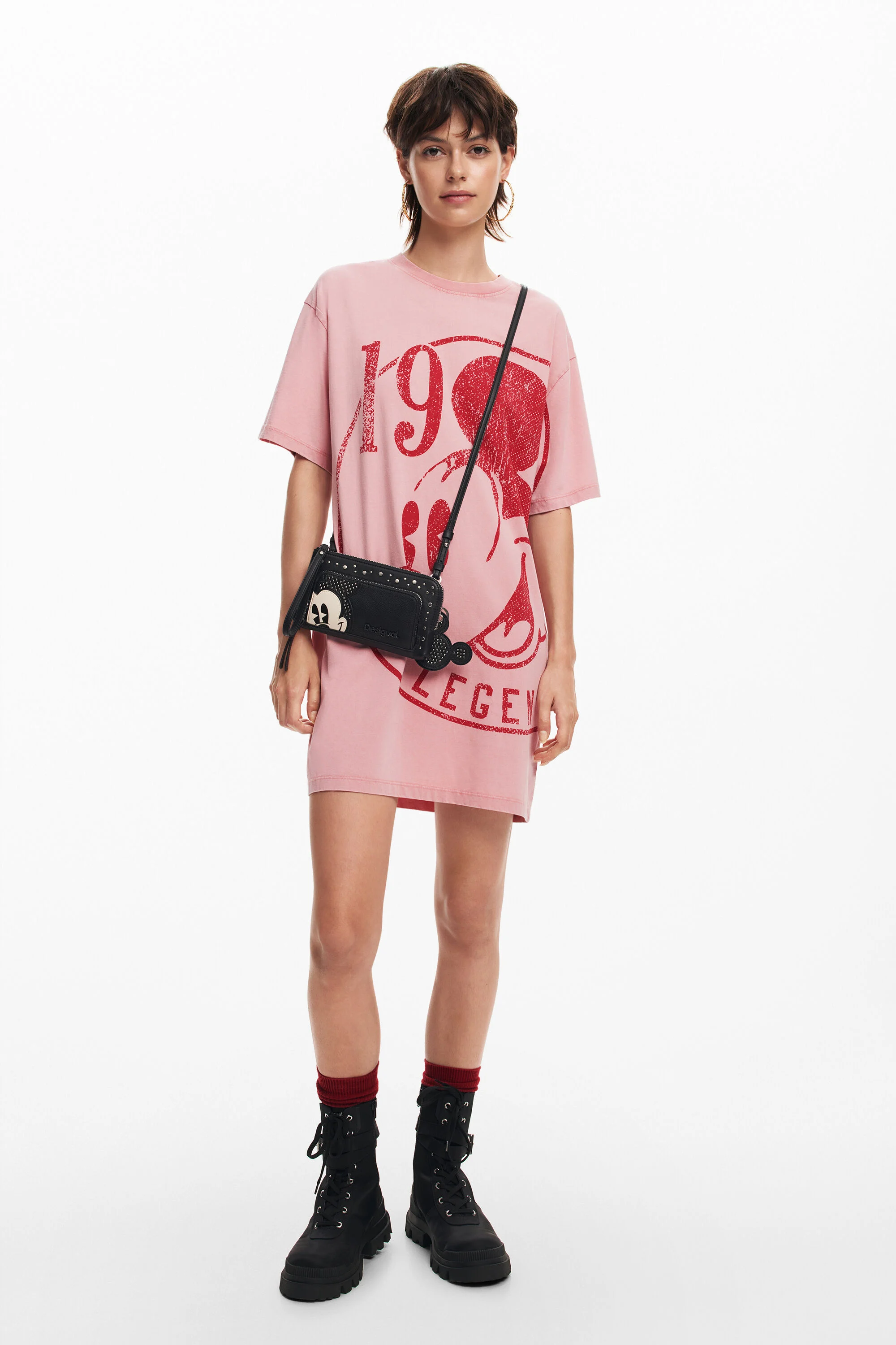 Vestido curto Mickey Mouse