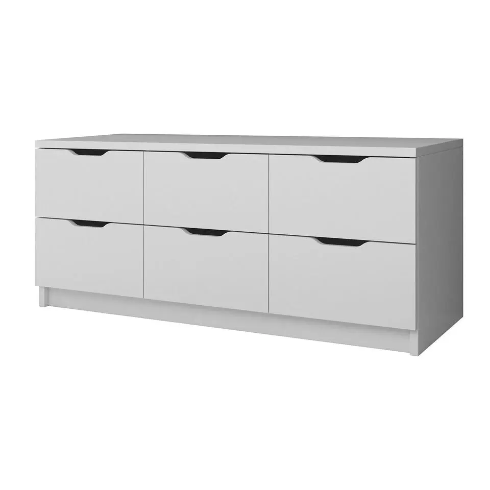 Meubella - Ladekast Kennedy - Wit - 120 cm