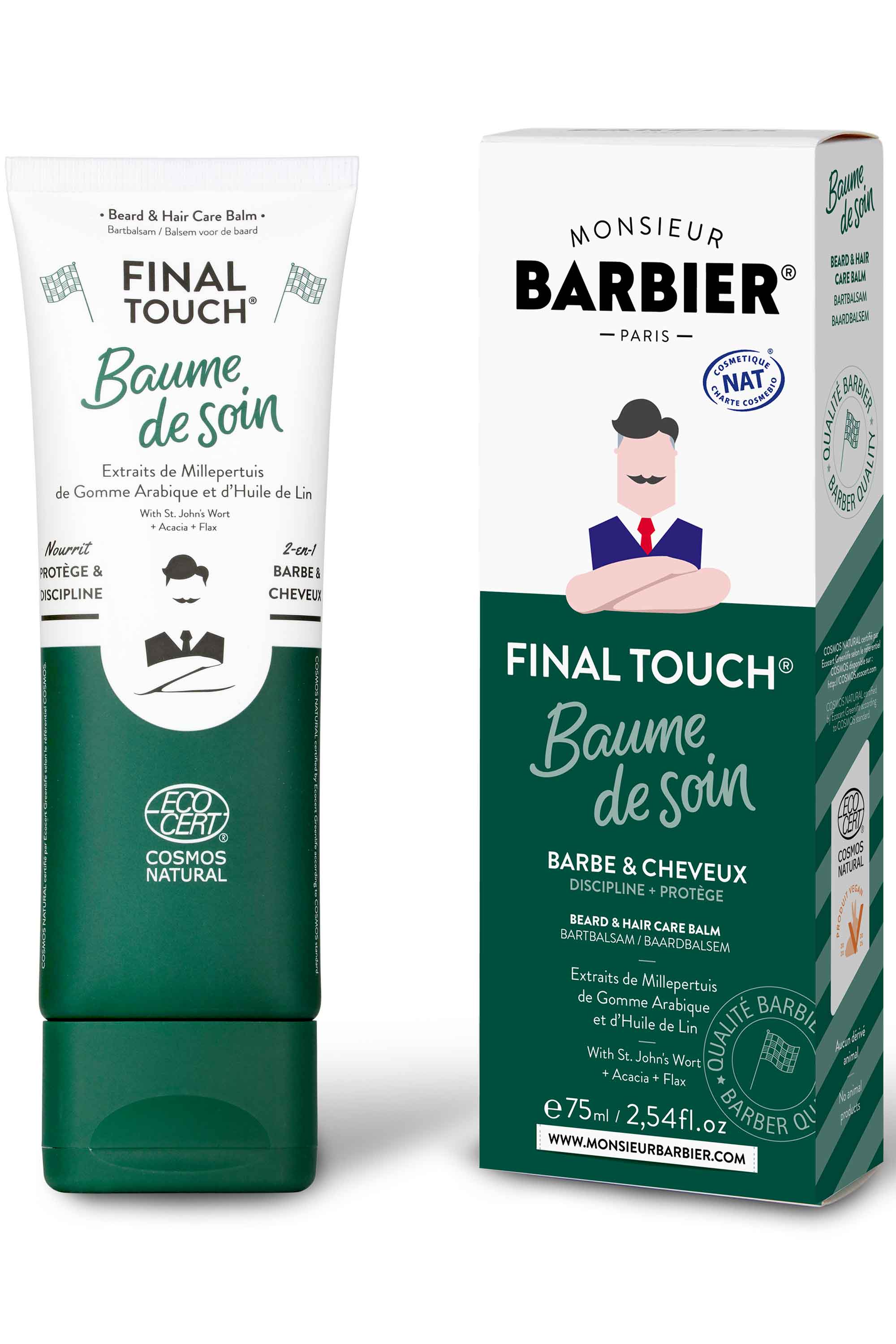 Monsieur Barbier Baume coiffant barbe et cheveux Final Touch-75 ml