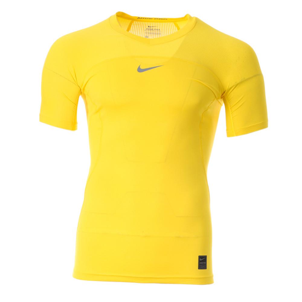 Nike T-shirt de compression Jaune Homme Nike Tenue Compete