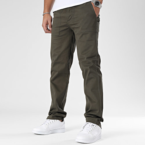 Pantalon Chino Vert Kaki