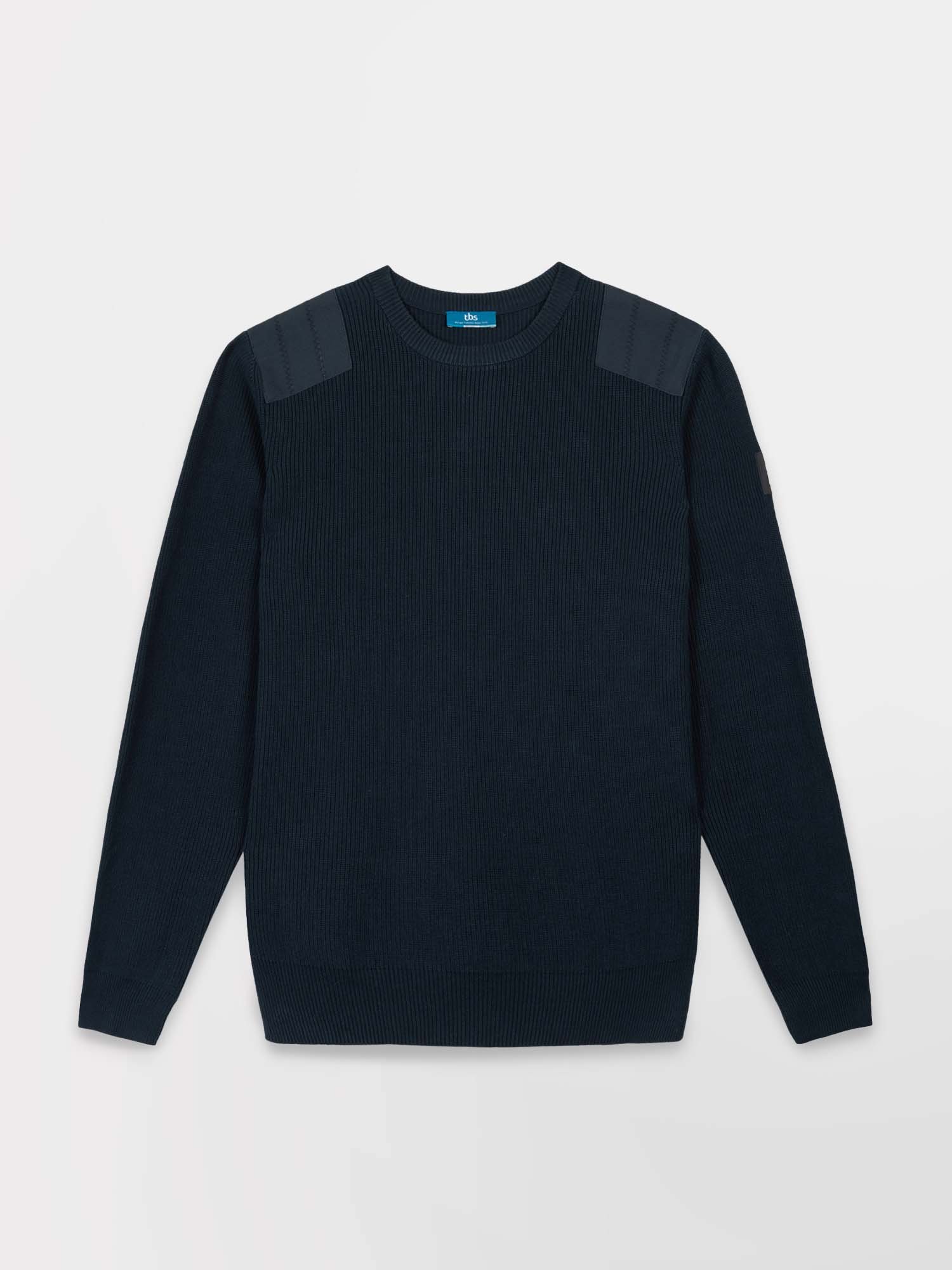 Pull Homme Col Rond Coton Biologique Marine