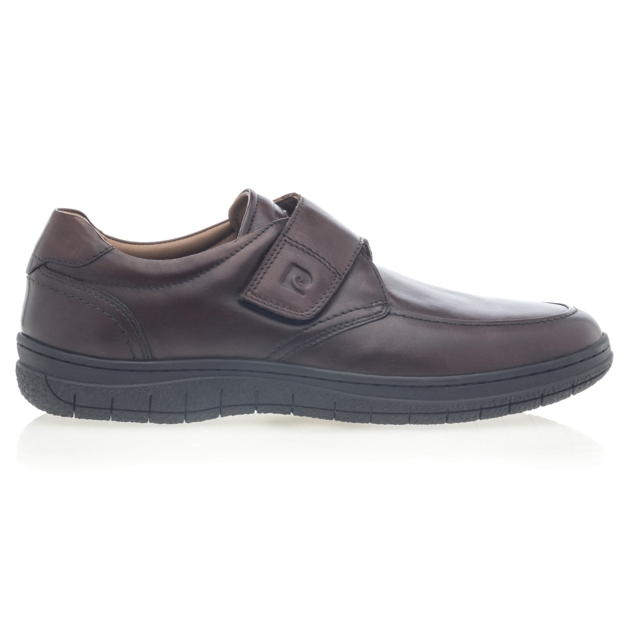 Mocassins pieds sensibles Homme en cuir cognac