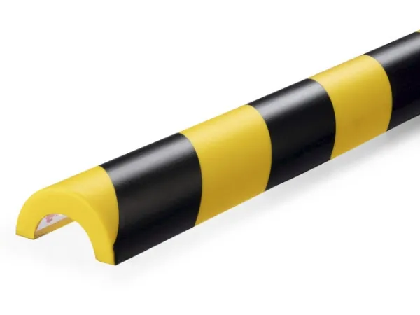 Durable 1115130, Polyurethan (PU), Sort, Gul, Afrundet, 1000 mm, 50 mm, 3 cm