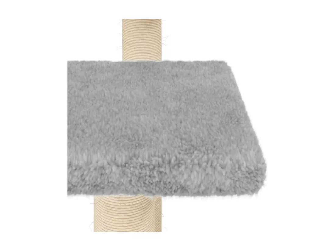 Arbres à chat avec plates-formes gris clair 98,5 cm
