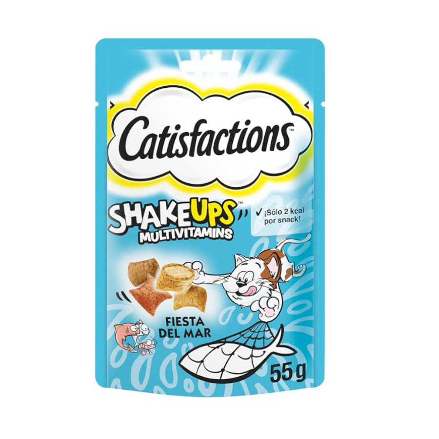 Catisfactions ShakeUps Petiscos Festa no Mar para Gatos