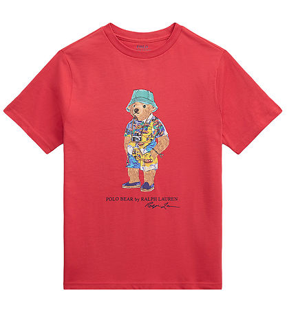 Polo Ralph Lauren T-Shirt - Rot m. Kuscheltier