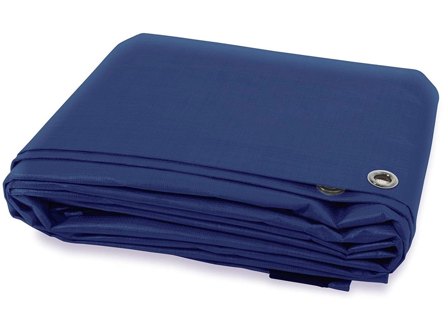 Waterdicht zeildoek met ogen, beschermhoes, 80 g/m², 1,5 x 6 m, blauw