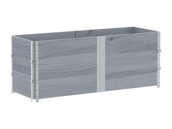 Jardinière bac lit surélevé bois marron 150 x 50 x 60.5 cm 02_0037435