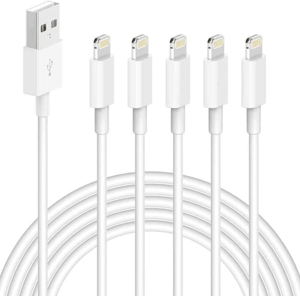 5X Lightning USB -kabel for Apple for iPhone, iPad 1m