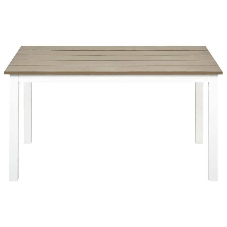 MESSINA - Salontafel - Lichthout/Wit - 96 x 52 cm - Plastichout