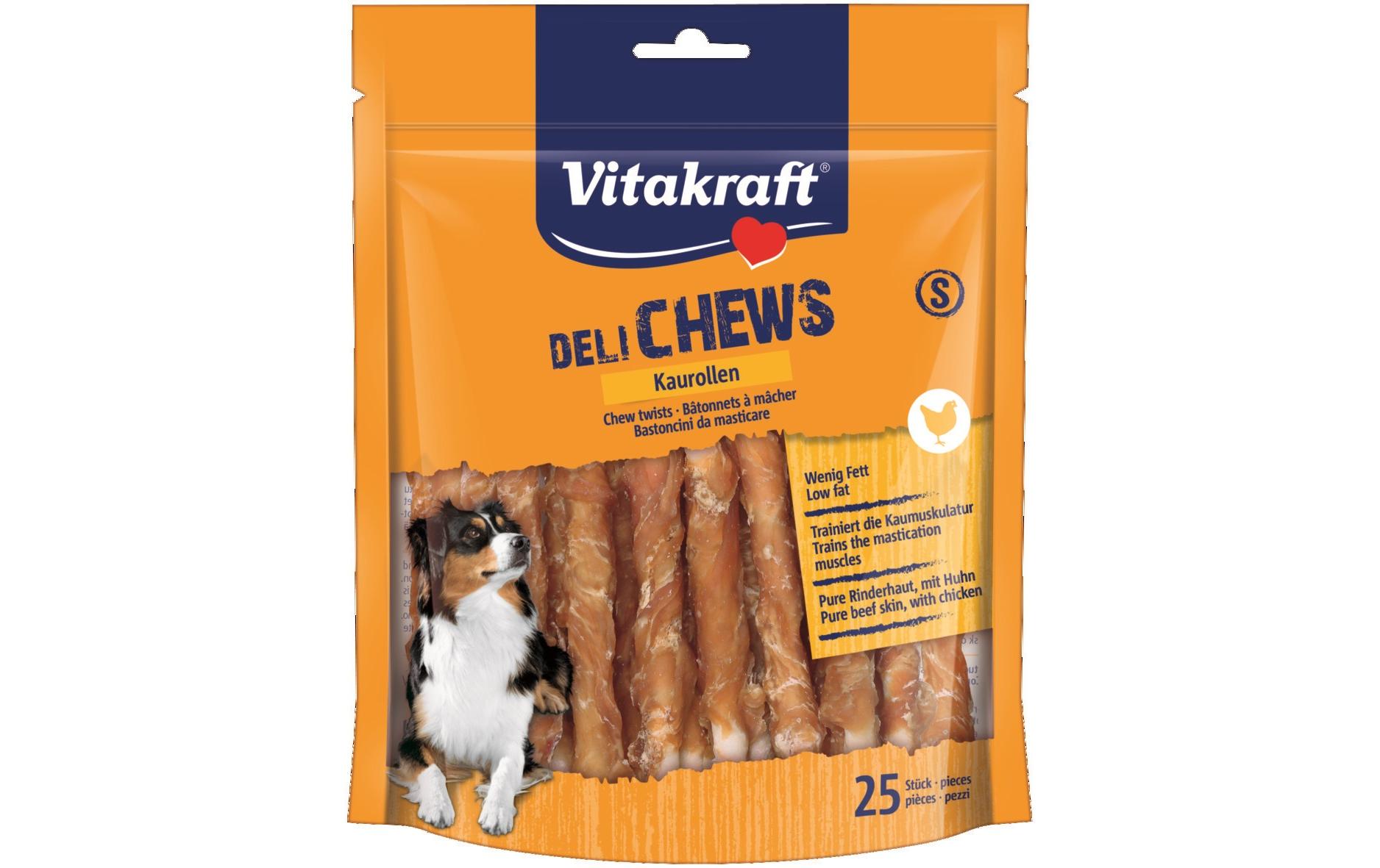 Kaurolle Deli Chews Chicken S, 25 Stk.Extralanger Kauspass für kleine Hunde
