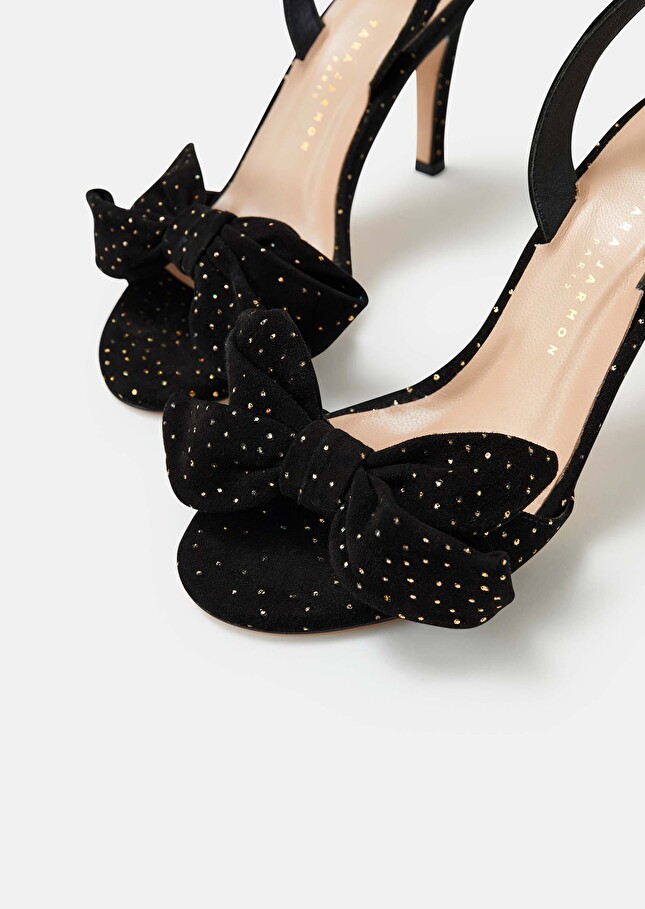 Escarpins Kerrynoires en cuir à strass