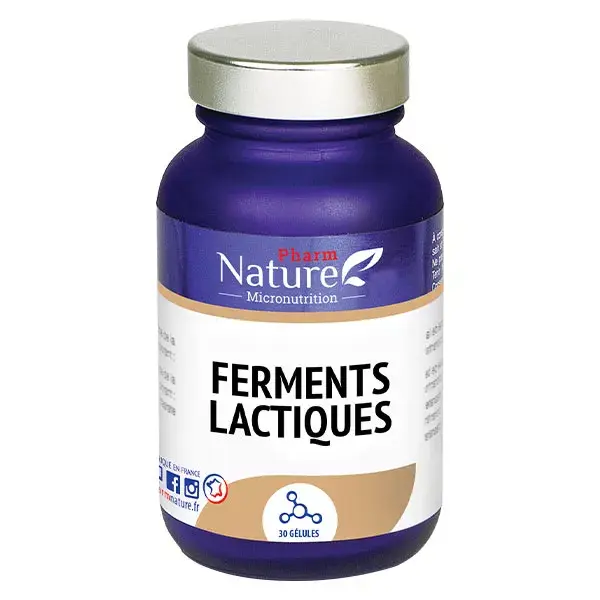 Pharm Nature Micronutrition Bactérias do Ácido Lático 30 cápsulas