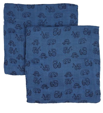 Pippi Baby Spucktücher - Organic - 8er Pack - 65x65 cm - Air Blu